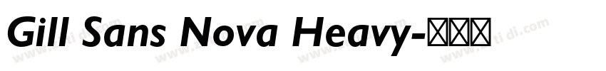 Gill Sans Nova Heavy字体转换
